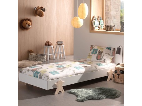 Κρεβάτι  Modulo  Smile  μονό λευκό Κρεβάτι  Modulo  Smile  μονό λευκό